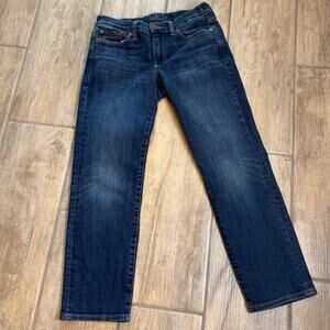 Lucky Brand Jeans Womens 2/26 Blue Dark Wash Denim Low Rise Sweet Crop Straight
